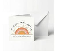 UNMOT New Job Card, Boho Rainbow, 14.5 x 14.5 cm