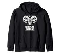 Unmoved. Unmatched. Aries Power Unleashed. Zip Hoodie