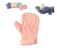 UNMULFC 1 pc Hamster Glove Anti Bite Guinea Pig Handling Glove Bite Proof Rabbit Holding Glove Biting Protection Bath Wipe for Hedgehog Sugar Glider Gerbils Mice Rats Small Animals Parakeet (Pink)