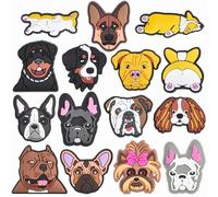 UNN Boys Girls Lovely Dogs Shoe Charms Men Women Cute Dog Mom Dog Dad Shoes Decorations Dogs-1