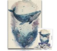 Unnatural Whale 1000 Pieces Jigsaws Adults Puzzles Gifts Educational Mental Skill Game Memorable Thoughtful Gift Selection Size 38x52cm