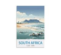 UnNiQ Cape Town South Africa Vintage Travel Posters 08x12inch(20x30cm) Canvas Painting Wall Art, Wall Decor Pictures Prints for Living Room Bedroom
