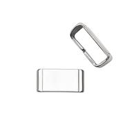 UNNIQ Metal Edging Ring Strap Fixing Buckle Strap Locker Compatible With Casio G-SHOCK clasp (Color : Silver, Size : 20mm)