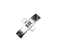 UNNIQ Watch Accessories Metal Double Push Deployment Buckle Stainless Steel Seamless Butterfly Buckle Strap Compatible With Longines L4 L2 clasp (Color : 6x18mm)