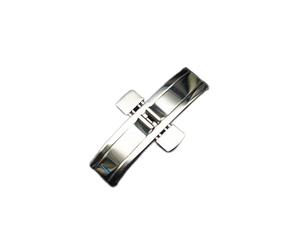 UNNIQ Watch Accessories Metal Double Push Deployment Buckle Stainless Steel Seamless Butterfly Buckle Strap Compatible With Longines L4 L2 clasp (Color : 6x18mm)