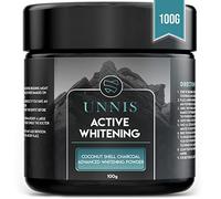 UNNIS Charcoal Teeth Whitening Powder, Natural Teeth Whitening, Detoxifying, and Cleansing, Safe for Gums and Enamel, 3.5 Oz (100 g)