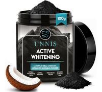 UNNIS Charcoal Teeth Whitening Powder Safe for Gums & Enamel 3.5 Oz (100 g) | Activated Charcoal Powder, Tooth Detoxifying and Cleansing, Gentle for Stain Removal, Good Gift as Tooth Care