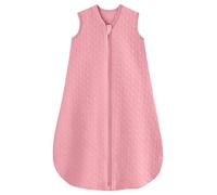 Unnivoll Baby Sleeping Bag 1.0 Tog 6-12 Months Sleep Sack Baby Sleep Bag Wearable Blanket with 2-Way Zipper for Newborn Infant Rosa