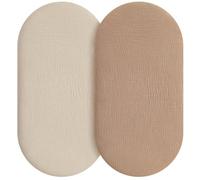 Unnivoll Moses Basket Sheets 100% Muslin Cotton 2 Pack, Newborn Pram Sheet Fitted for Baby Boy and Girl, Super Soft & Breathable Crib Baby Bassinet Sheet Easy Care Beige & Brown