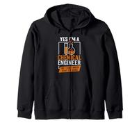 unny Chemical Engineer Sarcastic Engineering Humor Zip Hoodie