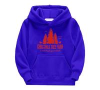 Unny Christmas Sweatshirts for Boy&Girls Long Sleeve Graphic Pullover Tops Oversized Crewneck Christmas Hoodie Baby Girl Crop Top Womens (Blue, 7-8 Years)