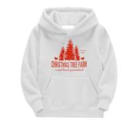 Unny Christmas Sweatshirts for Boy&Girls Long Sleeve Graphic Pullover Tops Oversized Crewneck Christmas Hoodie Baby Girl Crop Top Womens (White, 2-3 Years)