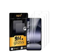 Uno' 3 Pack Xiaomi Redmi Note 14 4G 5G Tempered Glass Screen Protector, Ultra Resistant 9H Hardness, Anti-Scratch, Anti-Fingerprint, High Sensitivity, HD Transparency, Bubble Free