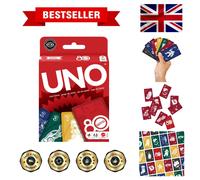 UNO 80th Ruby Red Edition - Enhance Cognitive Skills While Having Fun