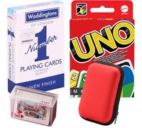 G&C PRODUCTS Uno Card Game & Playing Cards + Uno Case and Deck of Cards Case - Travel Games Set | Kids Games, Family Game, Pack of Cards, Travel Games For Adults