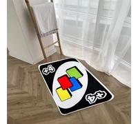 Uno Card Rug, Funky Rug Design, Uno Rug, Character Rugs, Design Rugs, Mens Bedroom Rug, Cool Rugs For Living Room, Trippy Rugs, Funny Rugs For Bedroom, Fun Rugs, Unique Rugs, Graphic Rugs For Bedroom