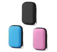 UNO Case, 3 Pack Playing Card Holder for UNO Cards, Durable Card Case for Travel, Outdoor Gaming, and Home Organization, Pink Black Blue (12cm x 8cm x 4cm)