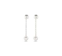 Uno de 50 | Alloy Metal Earrings | Sterling Silver Plated | Pendant Chain with Small Hearts | Artisan Jewelry