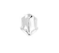 UNO de 50 | Ring | Mantaraya Shape | Size 12 | Sterling Silver Plated | Artisanal Jewelry | Made in Spain
