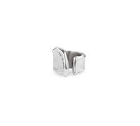 UNOde50 The Crevice Silver Metal Ring - Size 12 - Silver Plated