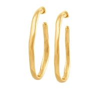 UNOde50 Ohmmm.. Gold Plated Oval Hoop Earrings PEN0419ORO0000U