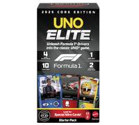 Mattel Uno Elite 25 Starter Pack Card Game Clear Kids