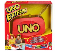 Games UNO Extreme is the updated version of the classic family card game, featuring lights, sounds and a random-action launcher! Great gift for ages 7+.