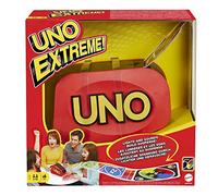 Games UNO Extreme is the updated version of the classic family card game, featuring lights, sounds and a random-action launcher! Great gift for ages 7+.