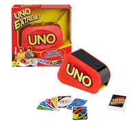 Games UNO Extreme is the updated version of the classic family card game, featuring lights, sounds and a random-action launcher! Great gift for ages 7+.