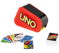 Games UNO Extreme is the updated version of the classic family card game, featuring lights, sounds and a random-action launcher! Great gift for ages 7+.