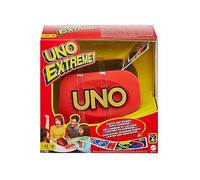 Games UNO Extreme is the updated version of the classic family card game, featuring lights, sounds and a random-action launcher! Great gift for ages 7+.