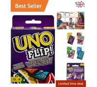 UNO FLIP Exciting Card Game with 112 Cards for Family Fun - Ages 7 and Up