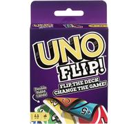 UNO FLIP! Family Card Game for Adults, Teens & Kids, Double-sided Deck with Special Flip Card, 112 Cards in Storage Tin, 7 Year Old and Up, GDR44
