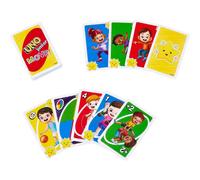 Mattel Games UNO Junior Move Kids Card Game with Action Rules for Family Night, Game Night, Travel, Camping and Party, UNO Cards, HNN03