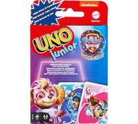 UNO Junior Paw Patrol: The Mighty Movie Kids Card Game for Family Night Featuring 3 Levels of Play for 2 to 4 Players, HPY62