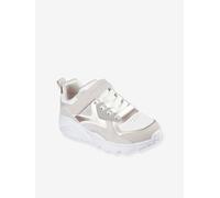 Uno Lite Metallic Burst Trainers for Girls, SKECHERS beige