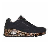 Skechers Women's Sneaker Uno Love - Black Durabuck/Rose Gold Trim - UK 8