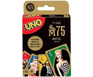 UNO Mattel 75th Anniversary Card Game for 7 Year Olds & Up
