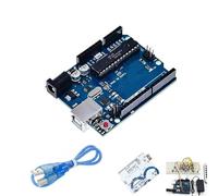 UNO R3 Board for Arduino with USB Cable, UNO R3 Development Board Microcontroller Compatible with IDE ATmega328P CH34 Processor, Ideal for DIY Projects, Robotics, Smart Home, Education and Prototyping
