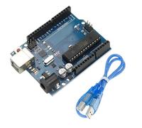 UNO R3 Development Board with USB Cable, ATmega328P Microcontroller UNO Board Compatible with Arduino, CH340 USB Interface, 5V 16MHz UNO Development Board for DIY Electronics, Robotics, STEM Learning