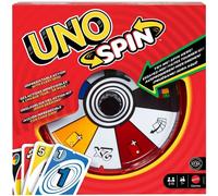 UNO Spin Card Game with Spinner Wheel - Family Party Game