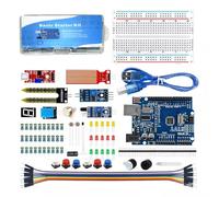 UNO Starter Kit for UNO R3 Development Board 400 Hole Breadboard, Sensors, Obstacle Avoidance Module, and Essential Components for A rduino Projects HUAGZIMO