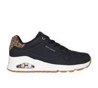 Skechers Women's UNO Jungle NITE Sneaker, Black, 3 UK