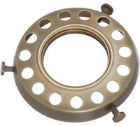 Uno-Type 2 1/4" Shade Holder in Solid Brass - Fits Lip Fitter Shades - Screw-On Lamp Shade Adapter - Antique Brass Finish by A29