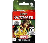 UNO Ultimate Marvel card game Add-On Pack with Dr Strange character Deck & 2 collectible Foil cards, gift for collectors & Kids Ages 7 Years & Older
