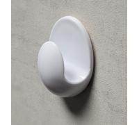 Uno Wall Hook Oval 3X Single Hooks White Towel Hooks "Produkteconomy"