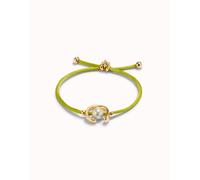UNOde50 18k Gold Plated Ser Diferente Lime Green Bracelet PUL2505VDLORO0M - 18k Gold Plated / Metal Alloy
