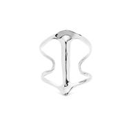 UNOde50 Alloy Rigid Sterling Silver Plated Stingray Structure Bangle Bracelet PUL2552MTL000 - Size M - Sterling Silver Plated / Alloy