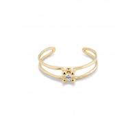 UNOde50 Anima 18k Gold-Plated Rigid Central White Zirconia Bangle