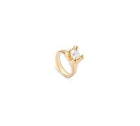 UNOde50 Anima 18k Gold Plated White Zirconia Ring ANI0805BLNORO - - Size 18